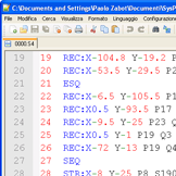 Editor esterno per la modifica dei programmi Salvagnini, in questo caso Notepad++.