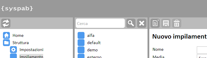 Interfaccia web per SysPab